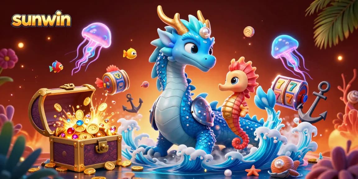 Engage in thrilling adventures with sunwin as vibrant underwater characters embrace the gaming spirit.