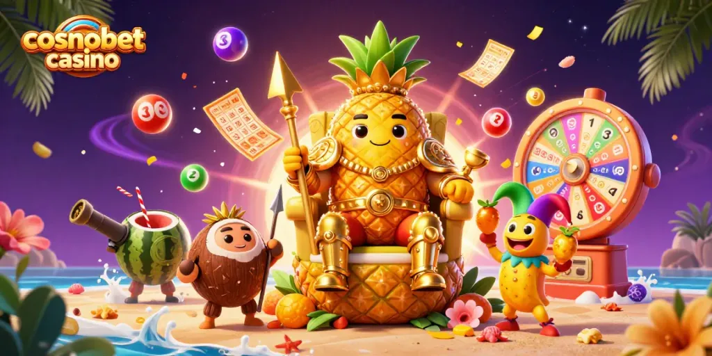 Experience the vibrant world of cosmobet casino with colorful characters and dynamic gaming elements.