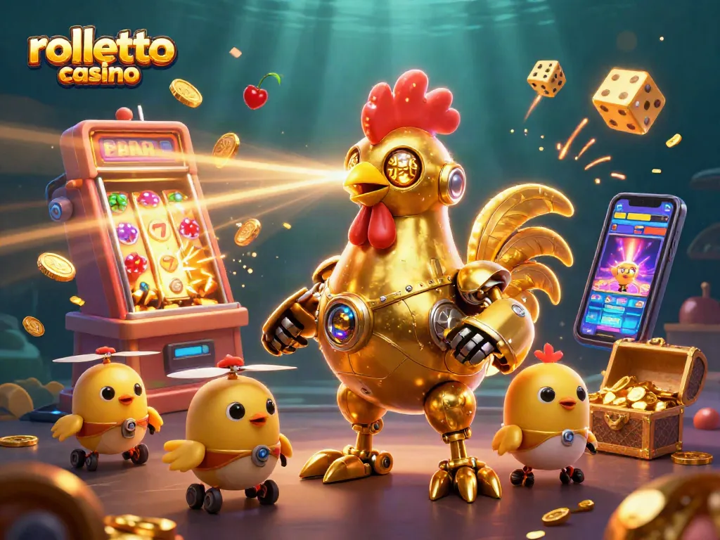 Experience the excitement of rolletto casino with a dynamic illustration showcasing thrilling gaming elements.
