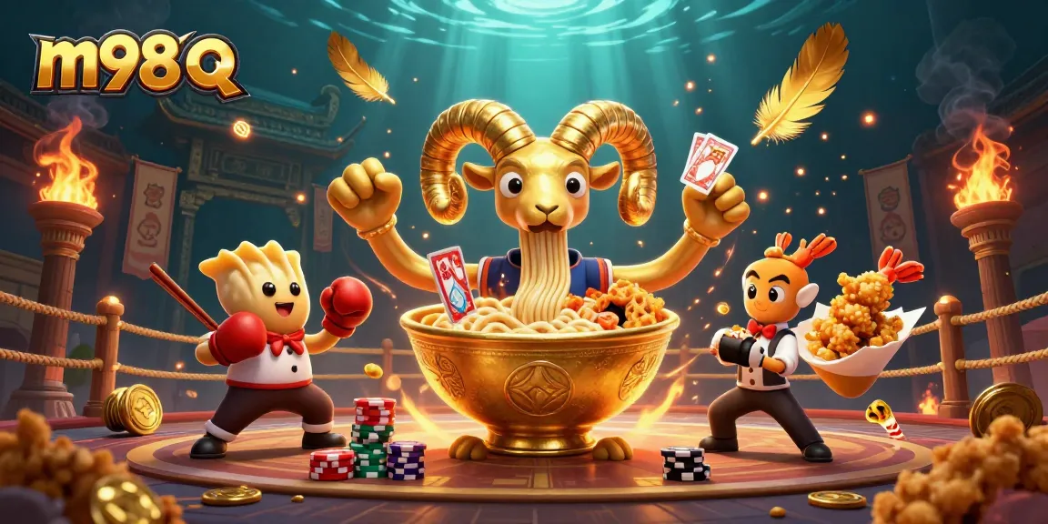 Engage with m98 q in a fun and vibrant casino scene with dynamic characters and thrilling game elements.