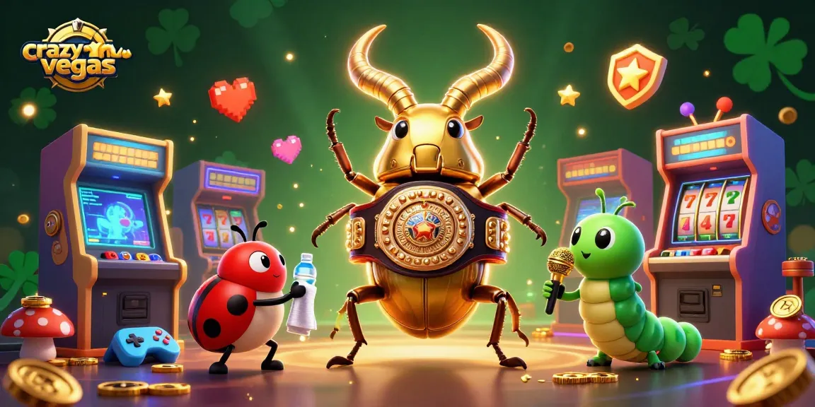 Try your luck at crazyvegas with an engaging 3D scene showcasing vibrant casino elements.